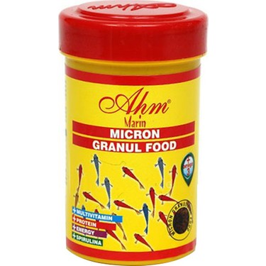 AHM Micron Granul Food 100 Ml Balık Yemi