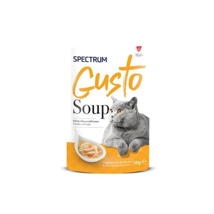 Spectrum Gusto Tavuklu ve Havuçlu Kedi Çorbası 50gr