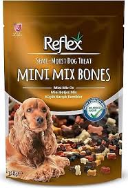 Reflex Mini Mix Bones Yarı Islak Köpek Ödül Kemiği 150 Gr