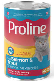 Proline Somonlu ve Alabalıklı Yetişkin Kedi Konservesi 400gr