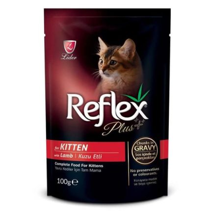 Reflex Plus Kuzu Etli Pouch Yavru Kedi Konservesi 100 Gr