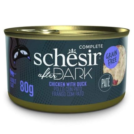 Schesir After Dark Pate Tavuklu ve Ördekli Kedi Konservesi 80gr